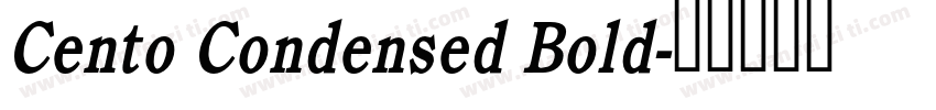 Cento Condensed Bold字体转换